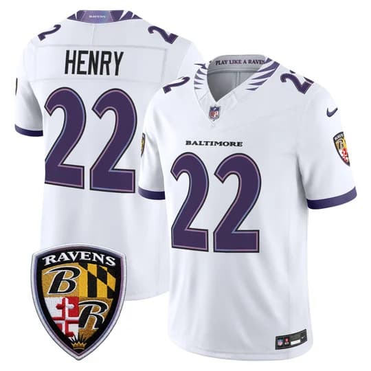 Men's Baltimore Ravens 2026 Vapor Limited Jersey - All Stitched Derrick Henry     22