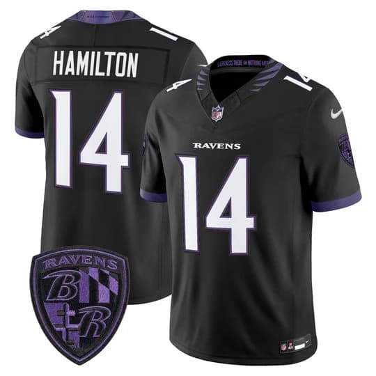 Men's Baltimore Ravens 2026 Vapor Limited Jersey - All Stitched Kyle Hamilton  14