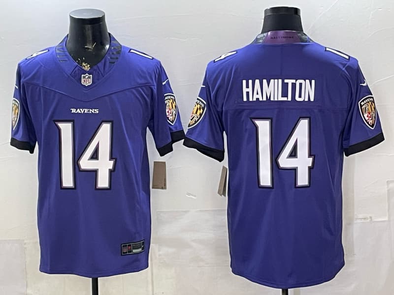 Men's Baltimore Ravens 2026 Vapor Limited Jersey - All Stitched Kyle Hamilton 14