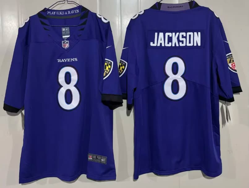 Men's Baltimore Ravens 2026 Vapor Limited Jersey - All Stitched Lamar Jackson   8