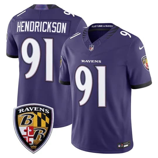 Men's Baltimore Ravens 2026 Vapor Limited Jersey - All Stitched Trey Hendrickson