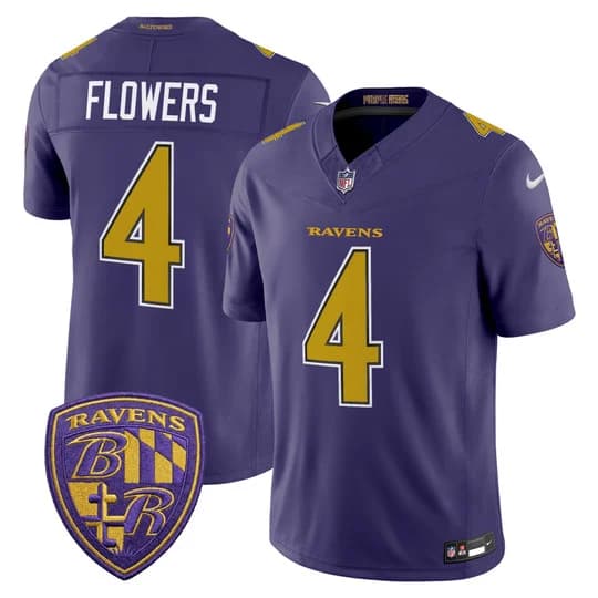 Men's Baltimore Ravens 2026 Vapor Limited Jersey - All Stitched Zay Flowers    4