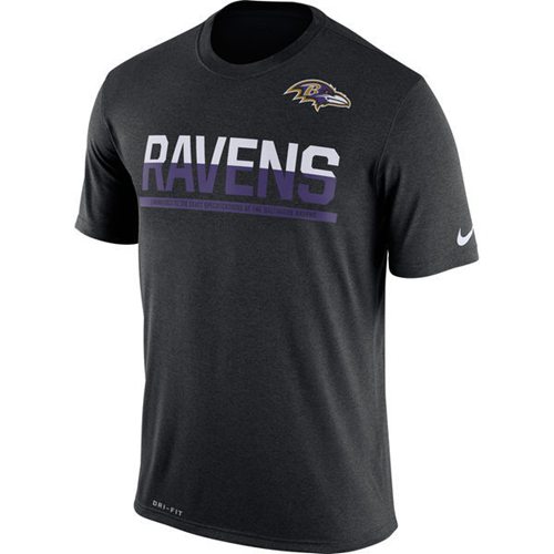 Men's Baltimore Ravens Nike Practice Legend Performance T-Shirt Black