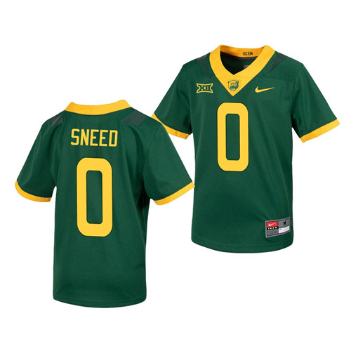 Men's Baylor Bears #0 r.j. sneed Nike Green Untouchable College Football Jersey