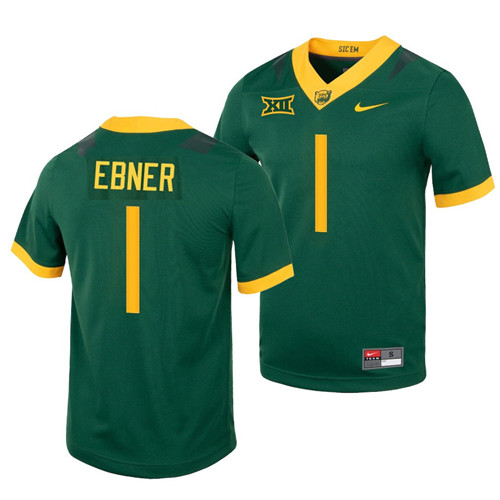 Men's Baylor Bears #1 Trestan Ebner Nike Green Untouchable College Football Jersey