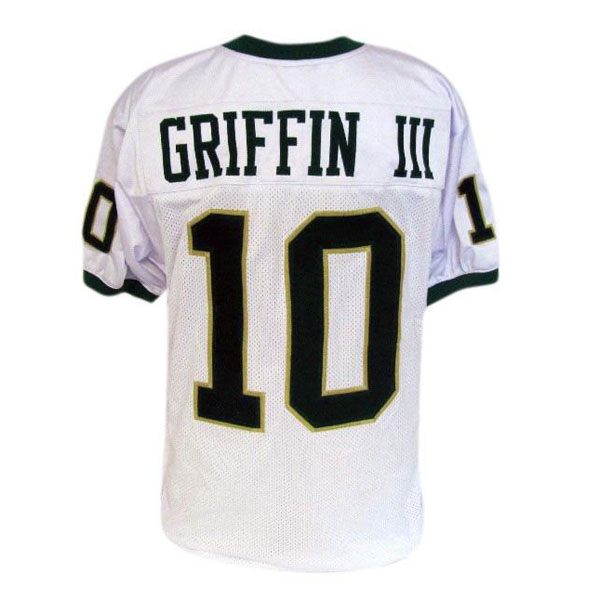 Men's Baylor Bears #10 Robert Griffin III White Football Jersey