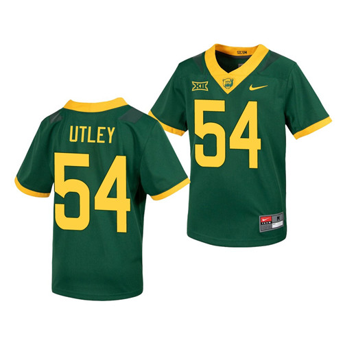 Men's Baylor Bears #54 Brayden Utley Nike Green Untouchable College Football Jersey