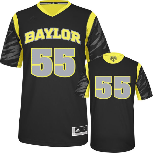 Men's Baylor Bears #55 Black Basketball Jersey
