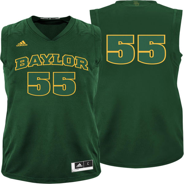 Men's Baylor Bears #55 Green Basketball Jersey