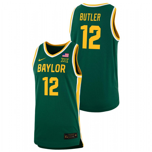 Men's Baylor Bears Jared Butler Replica Basketball Jersey Green