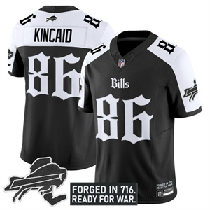 Men's Bills New York Patch Vapor Limited Jersey - All Stitched Dalton Kincaid     86
