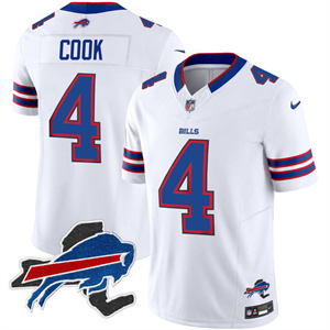 Men's Bills New York Patch Vapor Limited Jersey - All Stitched James  Cook #4