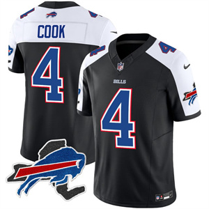 Men's Bills New York Patch Vapor Limited Jersey - All Stitched James Cook