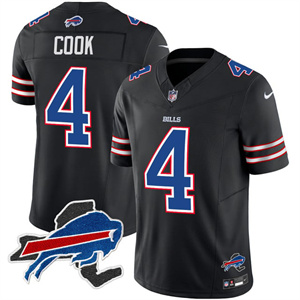 Men's Bills New York Patch Vapor Limited Jersey - All Stitched James Cook4