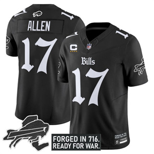 Men's Bills New York Patch Vapor Limited Jersey - All Stitched Josh Allen   #17
