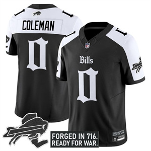 Men's Bills New York Patch Vapor Limited Jersey - All Stitched Keon Coleman           0
