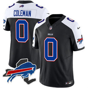 Men's Bills New York Patch Vapor Limited Jersey - All Stitched Keon Coleman