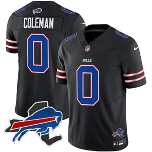 Men's Bills New York Patch Vapor Limited Jersey - All Stitched Keon Coleman0