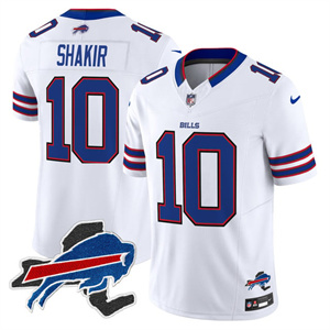 Men's Bills New York Patch Vapor Limited Jersey - All Stitched Khalil Shakir # 10