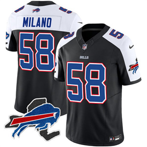 Men's Bills New York Patch Vapor Limited Jersey - All Stitched Matt Milano