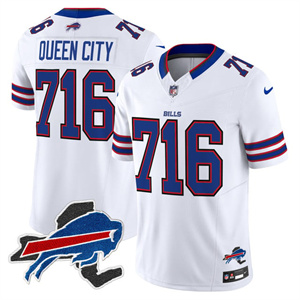 Men's Bills New York Patch Vapor Limited Jersey - All Stitched Queen City 716