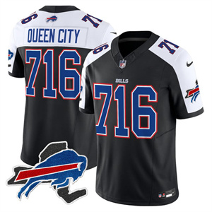 Men's Bills New York Patch Vapor Limited Jersey - All Stitched QueenCity 716