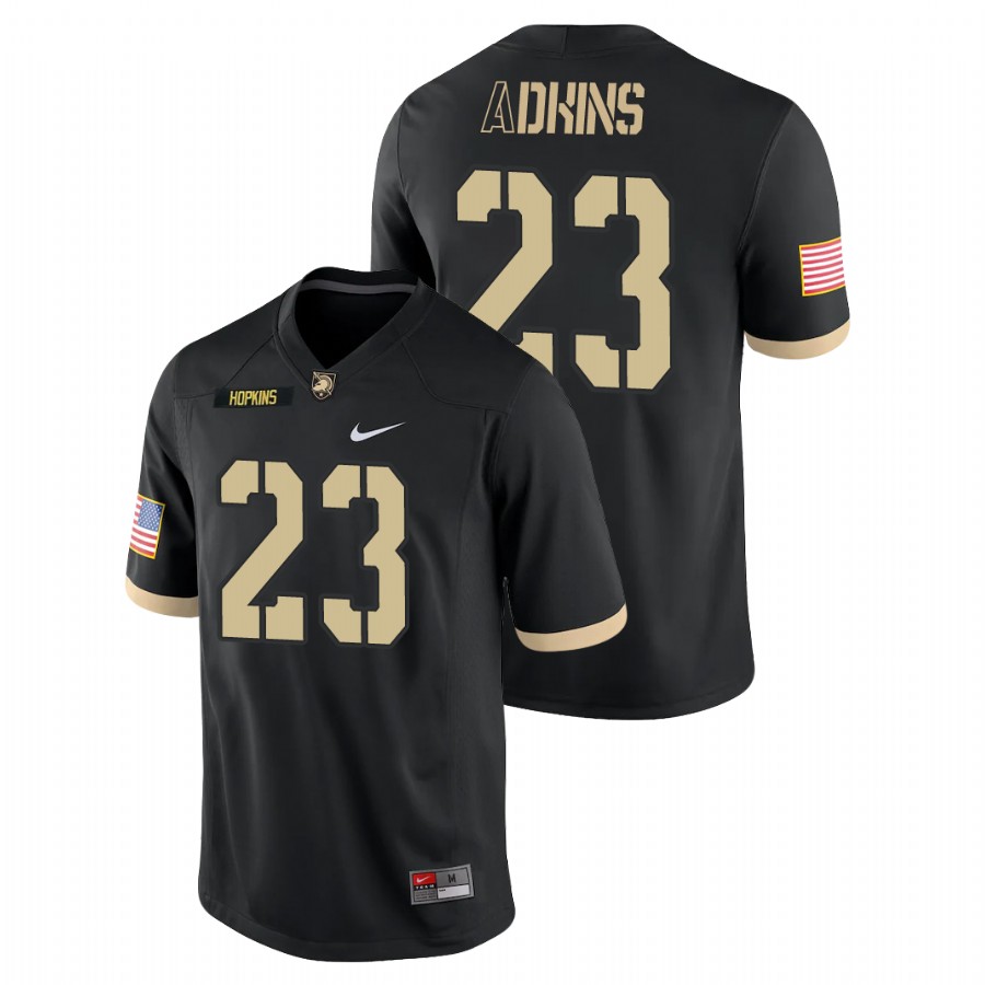 Men's Black Army Black Knights Anthony Adkins College Football Game Jersey