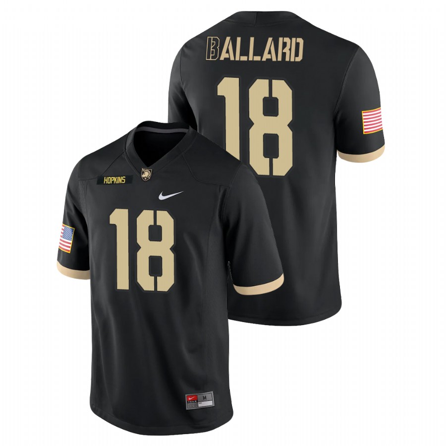 Men's Black Army Black Knights Cade Ballard College Football Game Jersey