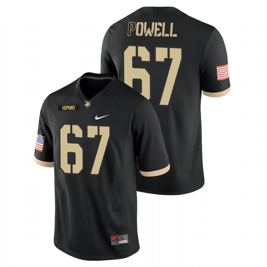 Men's Black Army Black Knights Dean Powell College Football Game Jersey