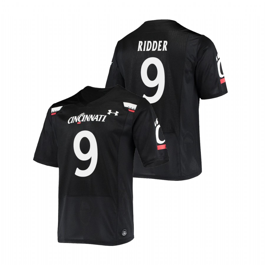 Men's Black Cincinnati Bearcats Desmond Ridder Replica Football Jersey