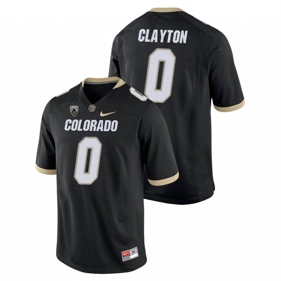 Men's Black Colorado Buffaloes Ashaad Clayton College Football Game Jersey
