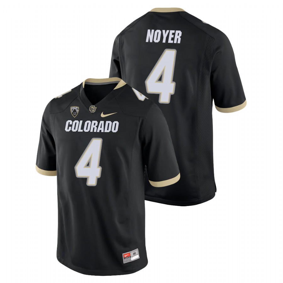 Men's Black Colorado Buffaloes Sam Noyer College Football Game Jersey