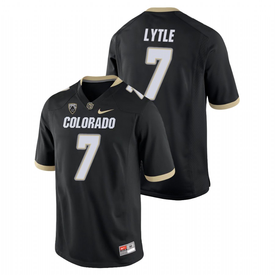 Men's Black Colorado Buffaloes Tyler Lytle College Football Game Jersey