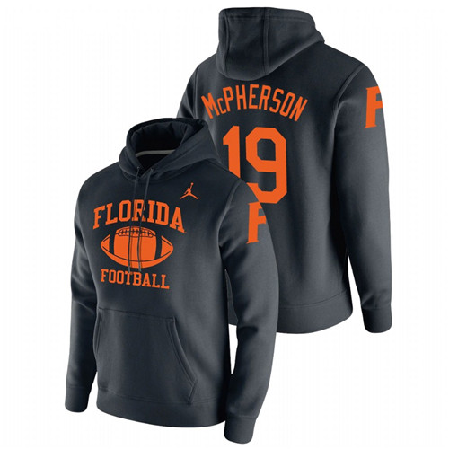 Men's Black Florida Gators Evan McPherson Retro Football Pullover Hoodie