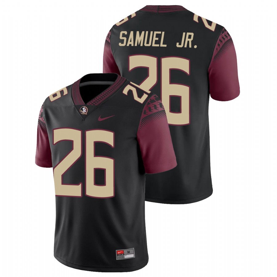 Men's Black Florida State Seminoles Asante Samuel Jr. College Football Alternate Game Jersey