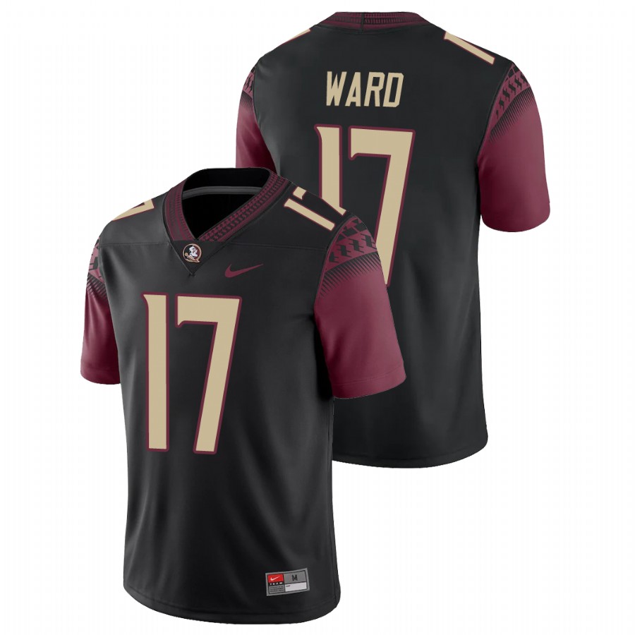 Men's Black Florida State Seminoles Charlie Ward College Football Alternate Game Jersey