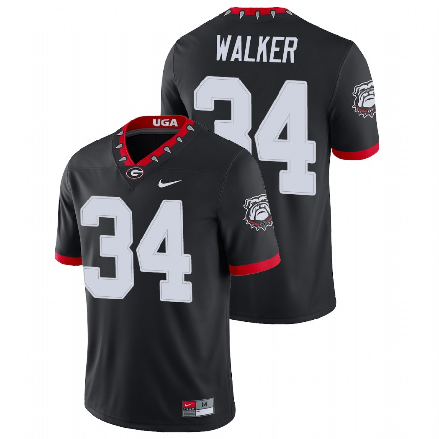 Men's Black Georgia Bulldogs Herchel Walker College Football Alternate Game Jersey