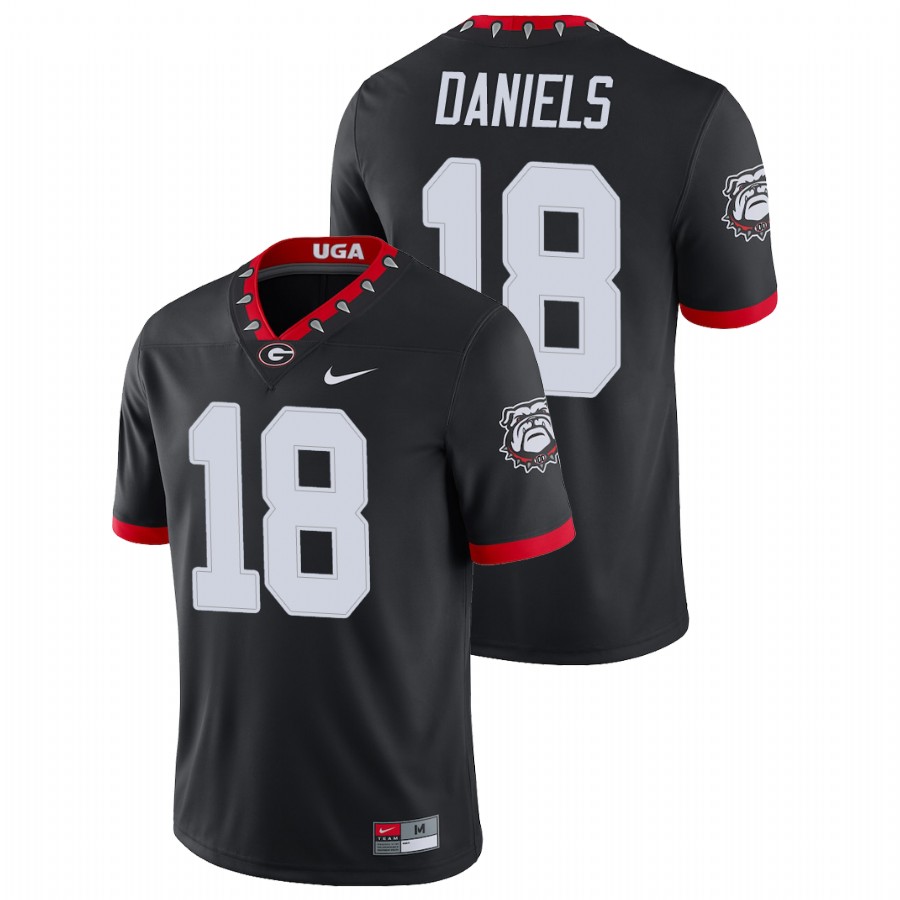 Men's Black Georgia Bulldogs JT Daniels College Football Alternate Game Jersey