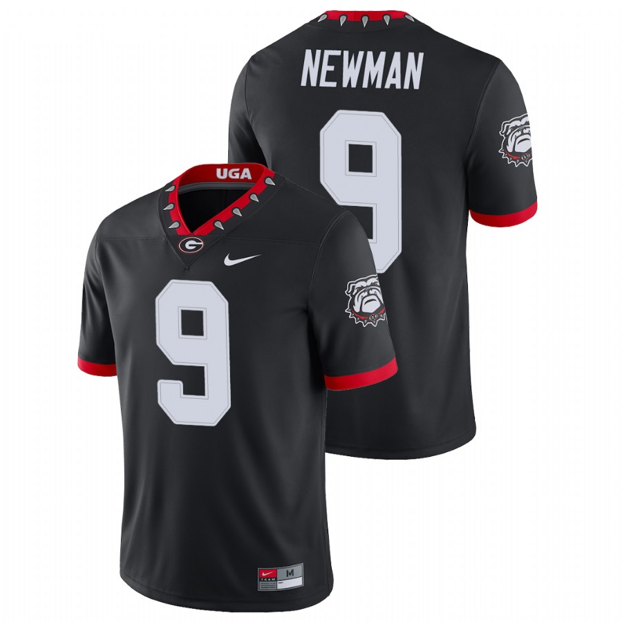 Men's Black Georgia Bulldogs Jamie Newman College Football Alternate Game Jersey