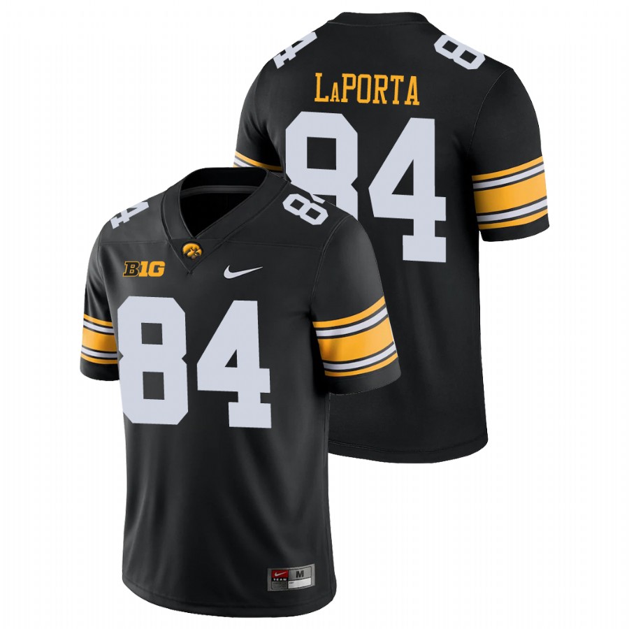 Men's Black Iowa Hawkeyes Sam LaPorta Game College Football Jersey