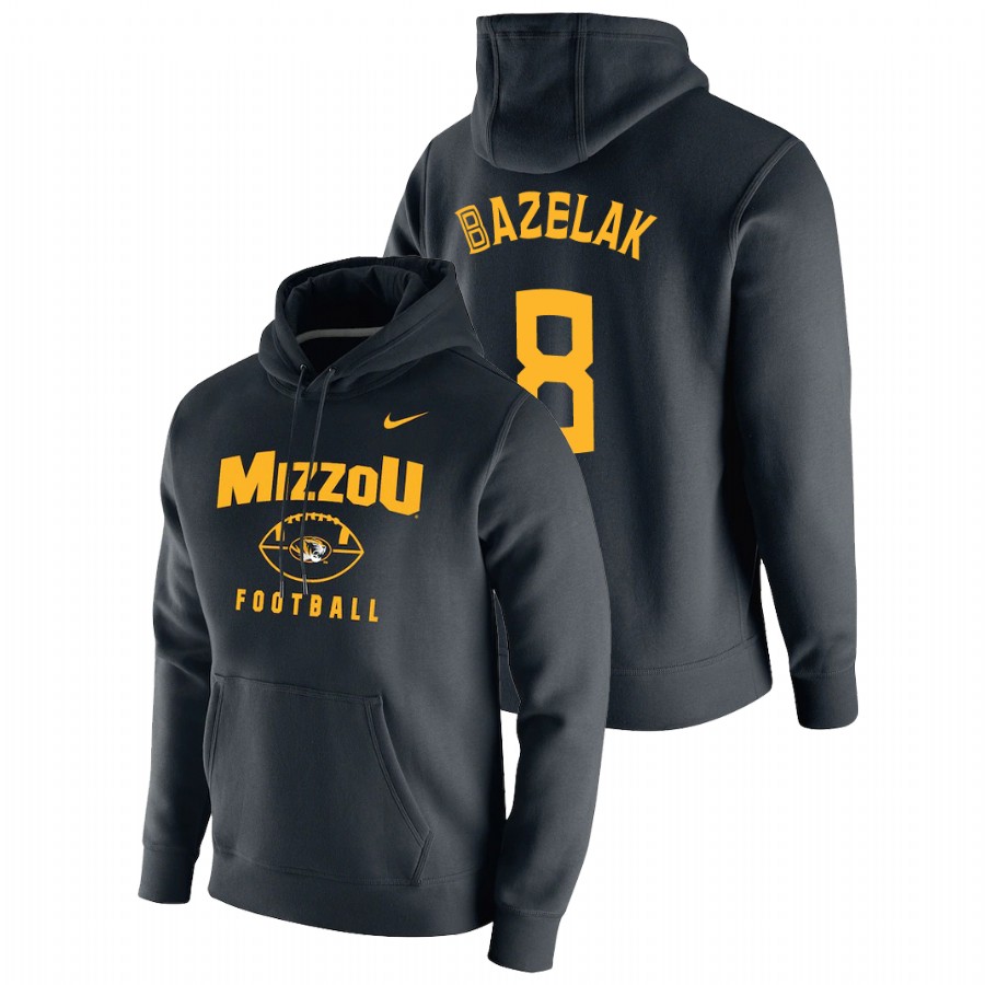 Men's Black Missouri Tigers Connor Bazelak Oopty Oop Pullover Hoodie