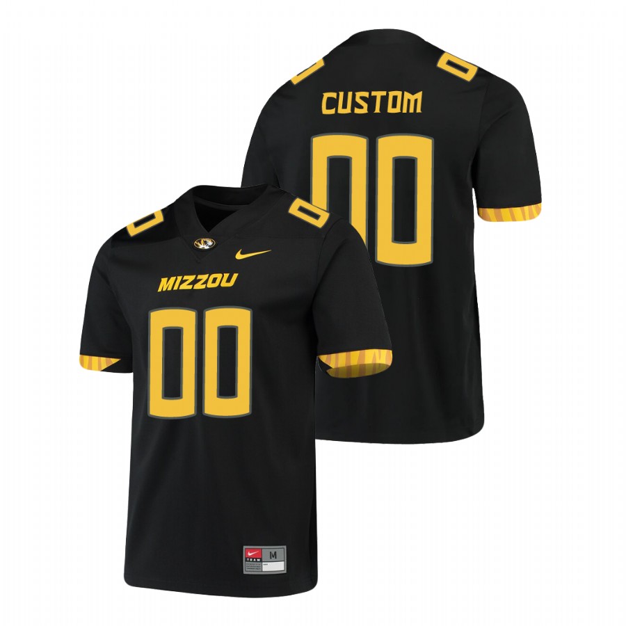 Men's Black Missouri Tigers Custom Untouchable Game Jersey