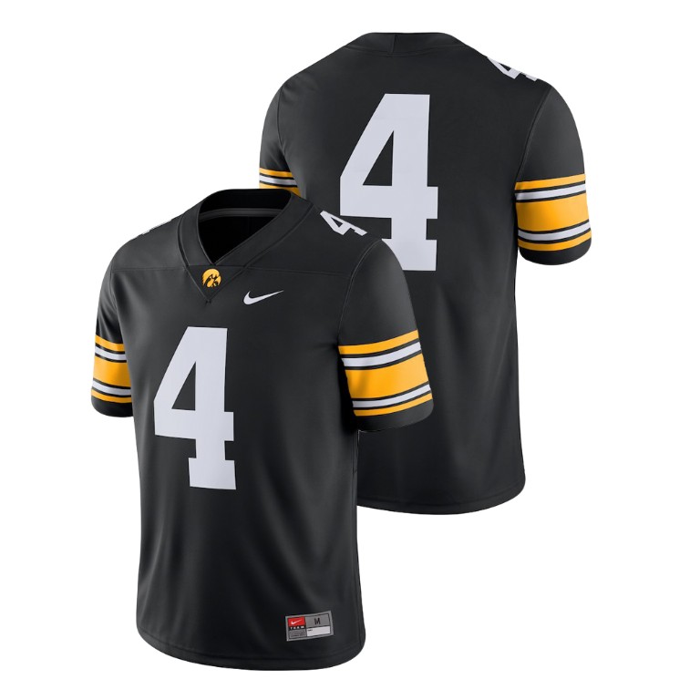 Men's Black Nike College Football Iowa Hawkeyes 2018 Game Jersey