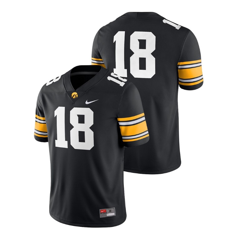 Men's Black Nike College Football Iowa Hawkeyes Game Jersey
