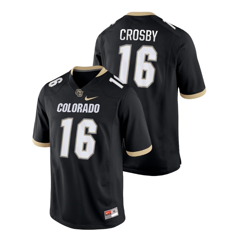 Men's Black Nike Mason Crosby Game Colorado Buffaloes College Football Jersey