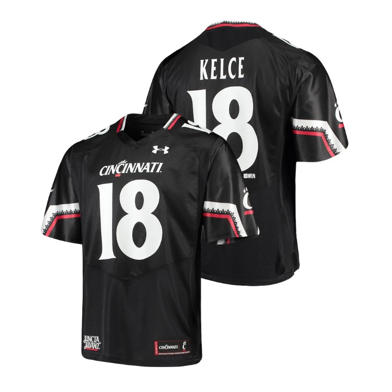 Men's Black Under Armour Travis Kelce Alumni Football Game Cincinnati Bearcats Replica Jersey