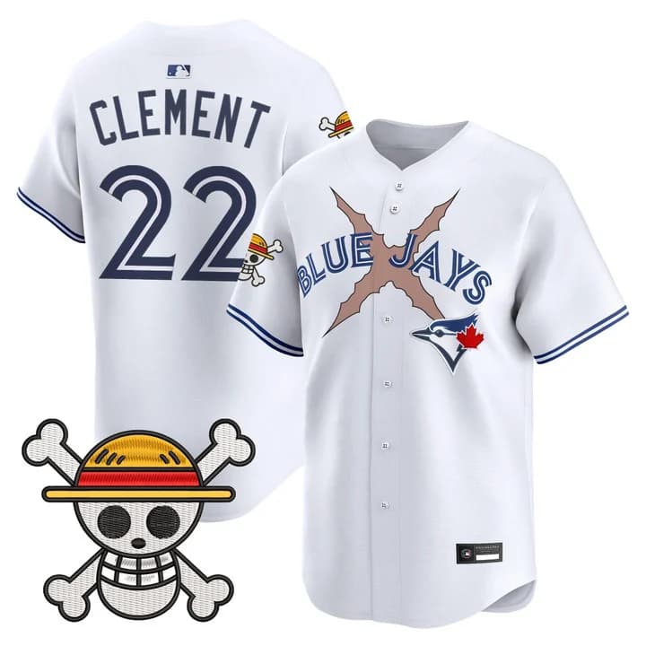 Men's Blue Jays x One Piece Vapor Premier Limited Jersey - Stitched Ernie Clement #22