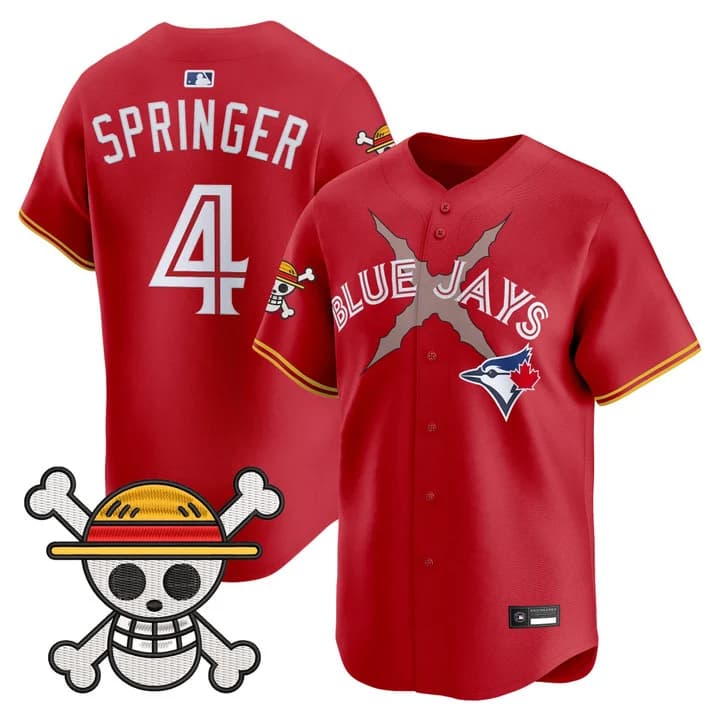 Men's Blue Jays x One Piece Vapor Premier Limited Jersey - Stitched George Springer