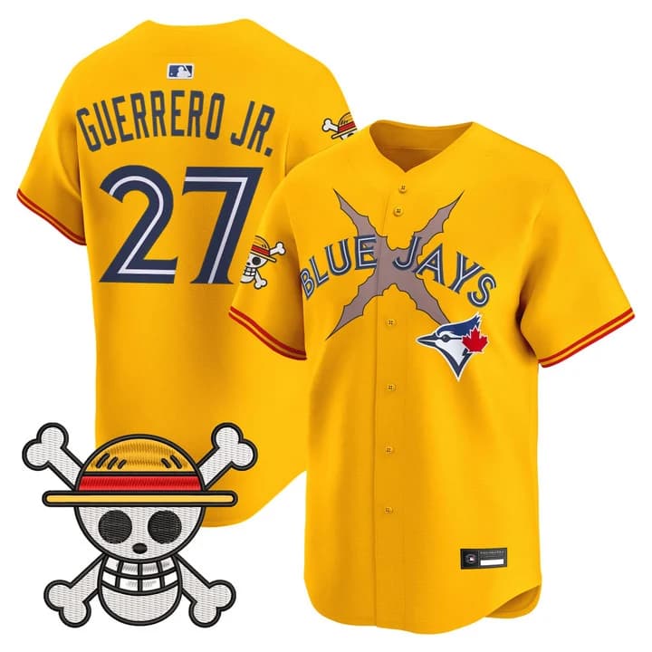 Men's Blue Jays x One Piece Vapor Premier Limited Jersey - Stitched Vladimir Guerrero Jr. #27