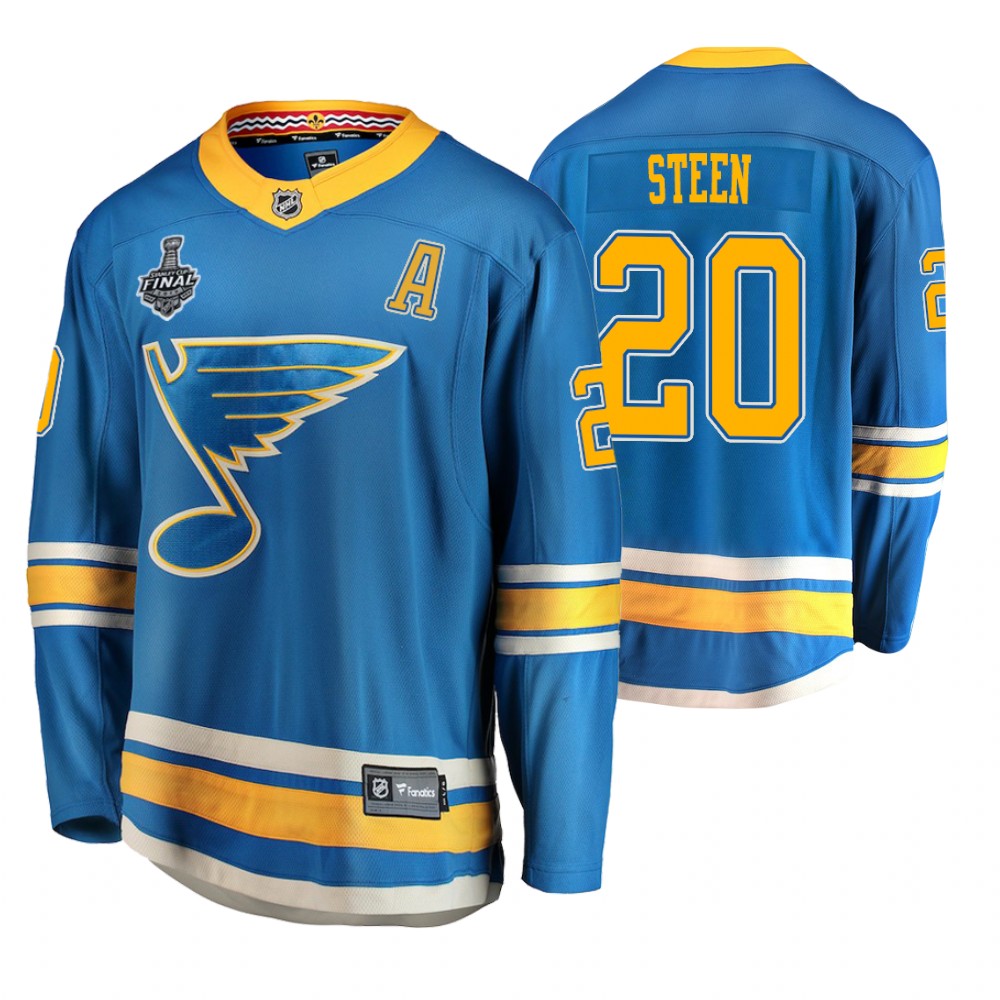 Men's Blues #20 Alexander Steen Stanley Cup Final Alternate Jersey